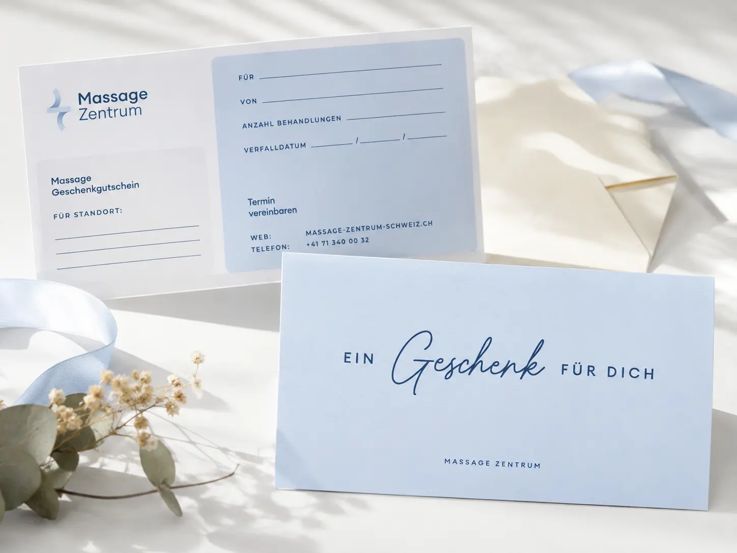 Massage-Gutschein für eine Behandlung im Massage Zentrum St. Gallen